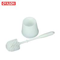 Cheap plastic washing cleaning tool toilet brush with bowl