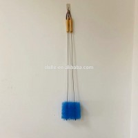 Long wooden  handle tube cleaning brush, pipe cleaning brush for channel cleaning